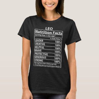 Leo Nutrition Facts T Shirt