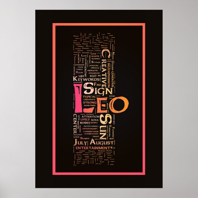 Leo Nyckel Ord Poster (Framsidan)
