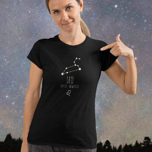 Leo   Personalized Zodiac Constellation T-Shirt