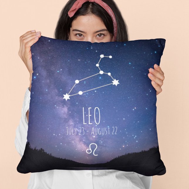 Leo | Personlig Zodiac Constellation Kudde (Skapare uppladdad)