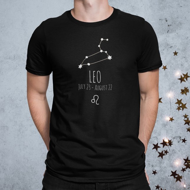 Leo | Personlig Zodiac Constellation T-Shirt (Skapare uppladdad)