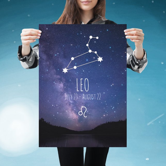 Leo | Poster av zodiakkonstellation av Personlig (Skapare uppladdad)