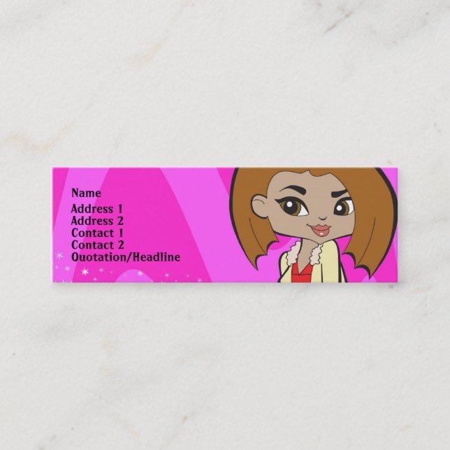 Leo profilerar kortet mini visitkort (Framsida)