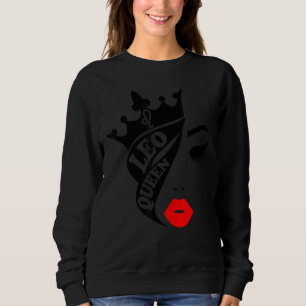 Leo Queen Birthday Red Läppar Leo Zodiac T Shirt