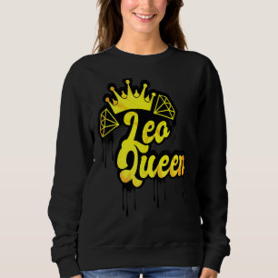 Leo Queen Zodiac Sign Dripping Krona Horoscope Ast T Shirt