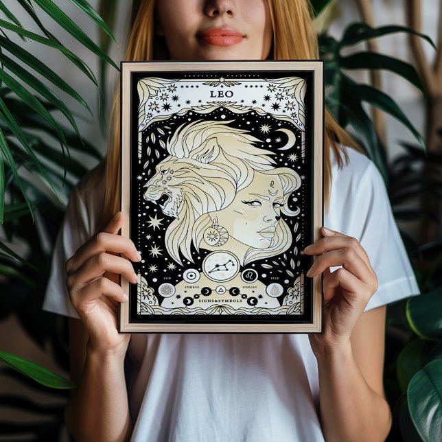 Leo Radiant and Regal - Astrology Art Poster (Skapare uppladdad)
