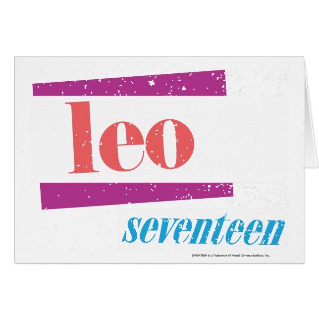 Leo rosor hälsningskort (Framsidan Horizontal)