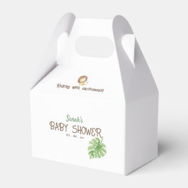 Leo Safari Baby Shower Jungle Favor Boxes Presentaskar