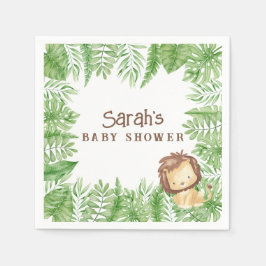 Leo Safari Baby Shower Napkins Pappersservett
