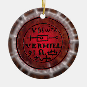leo sigil julgransprydnad keramik