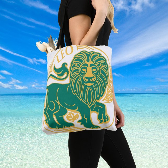 Leo Sign för Zodiac på en Tygkasse (Star sign Leo shoulder bag)