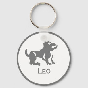 Leo Sign of the Zodiac Design Nyckelring