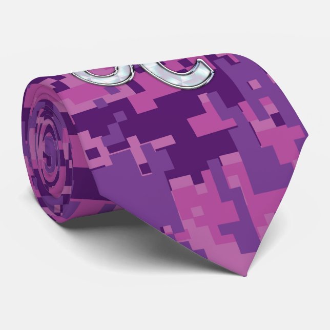 Leo Sign på Girly Rosa Fuchsia Digital Camo Slips (Rullad)