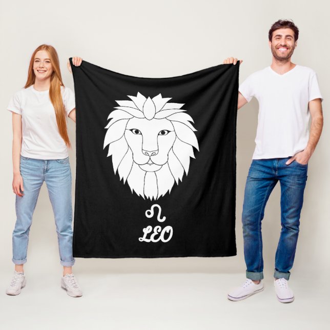 Leo Silhouette Fleece Blanket (På plats)