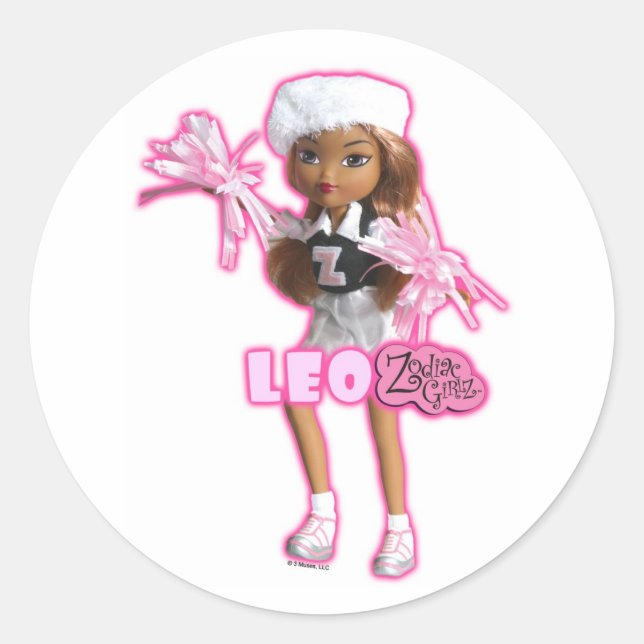 Leo Stickers Runt Klistermärke (Framsida)