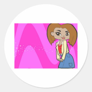 Leo Stickers Runt Klistermärke