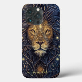 Leo stjärntecken svart och guld Case-Mate iPhone f