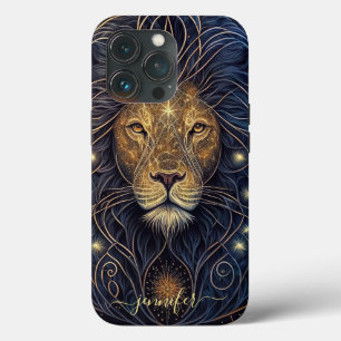 Leo stjärntecken svart och guld Case-Mate iPhone f