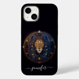 Leo stjärntecken svart och guld Case-Mate iPhone f