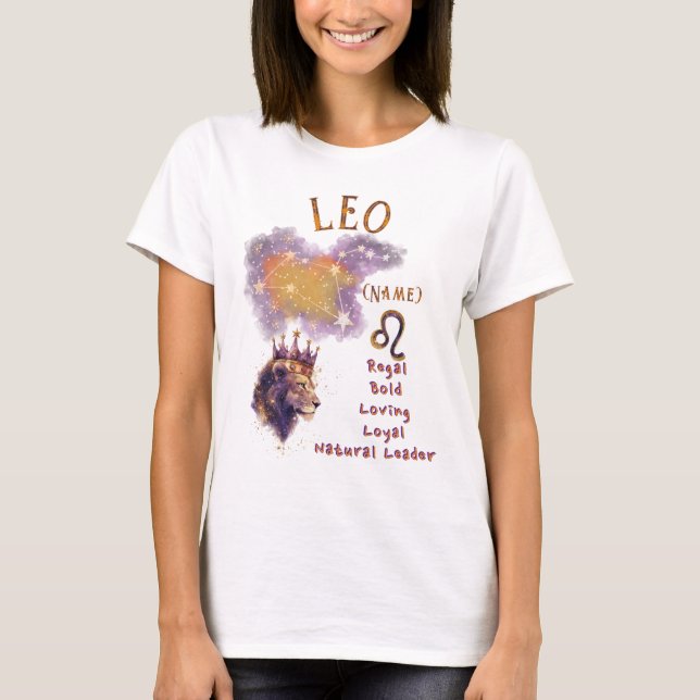 Leo Stjärntecken T-shirt *1 (Framsida)