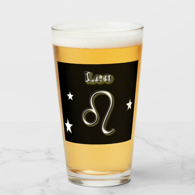 Leo-symbol   glaskopp (Framsida fylld)