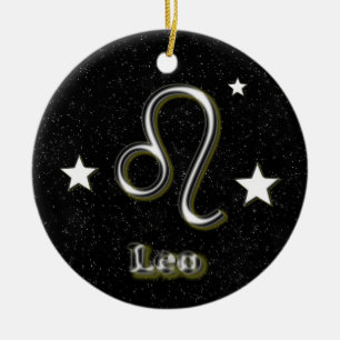 Leo-symbol Julgransprydnad Keramik