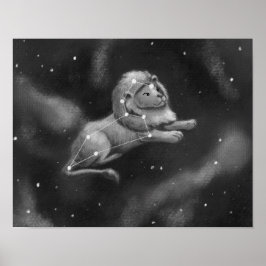 Leo the Lejon Constellation Poster