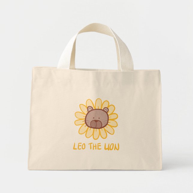 Leo the Lion-handväskan Mini Tygkasse (Framsidan)