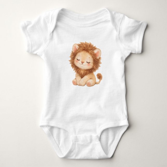 Leo the Lion  – Tender Kawaii Lion T Shirt (Framsida)