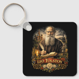 Leo Tolstoy Nyckelring
