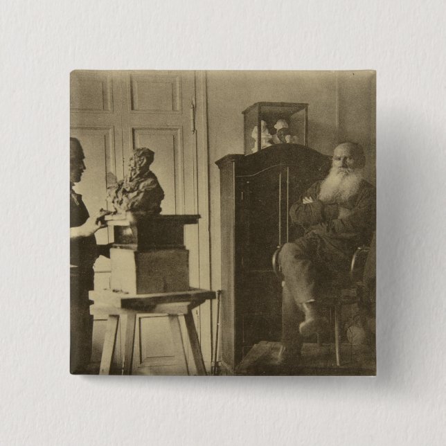 Leo Tolstoy och skulptörprincen Paolo Knapp (Framsida)