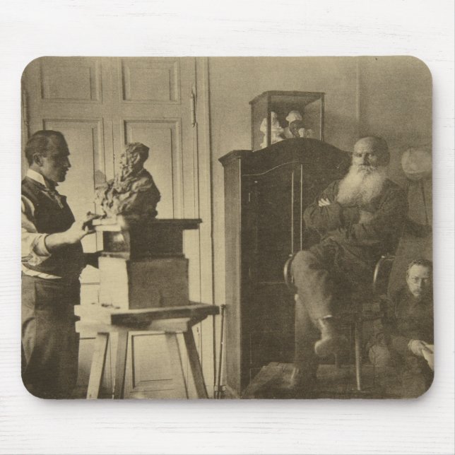 Leo Tolstoy och skulptörprincen Paolo Musmatta (Framsidan)