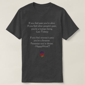 Leo Tolstoy Quote och Feminism T Shirt