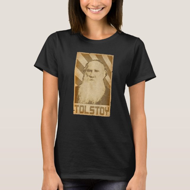 Leo Tolstoy Retro Propaganda  1 T Shirt (Framsida)