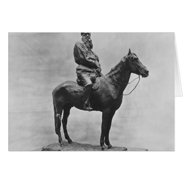 Leo Tolstoy ride Delire Hälsningskort (Framsidan Horizontal)