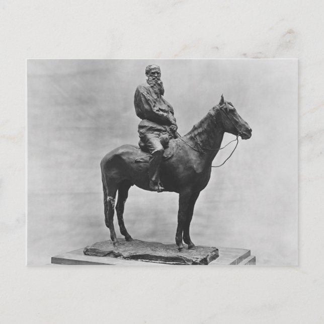 Leo Tolstoy ride Delire Vykort (Framsida)