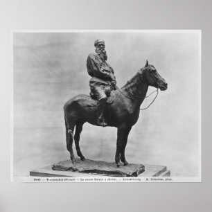 Leo Tolstoy som rider Delire Poster