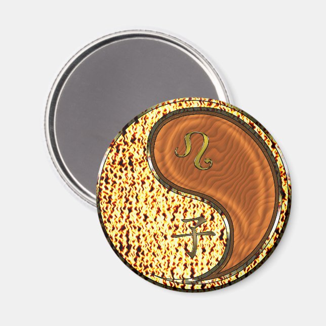 Leo & Trä Råtta Magnet (Front/Back)