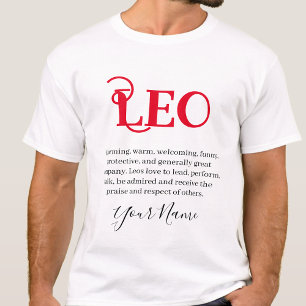 Leo traits and Zodiac Sign T Shirt