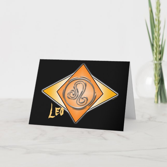 Leo Triangles Card Kort (Framsida)