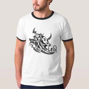 Leo Tribal Lejon Tattoo Anpassningsbar T-shirt. T-shirt