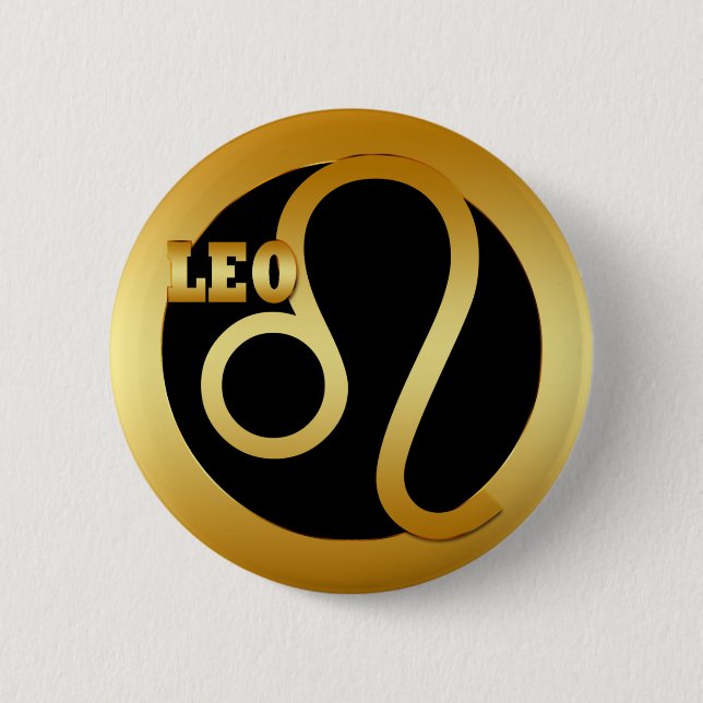 LEO UNDERTECKNAR GULD- ZODIAC KNAPP (Framsida)
