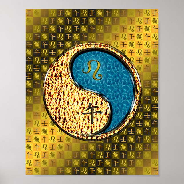 Leo & Vatten Horse Poster (Framsidan)