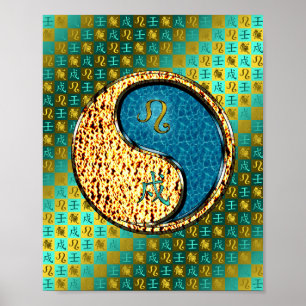 Leo & Vatten Hund Poster