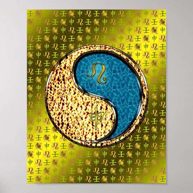 Leo & Vatten Monkey Poster (Framsidan)