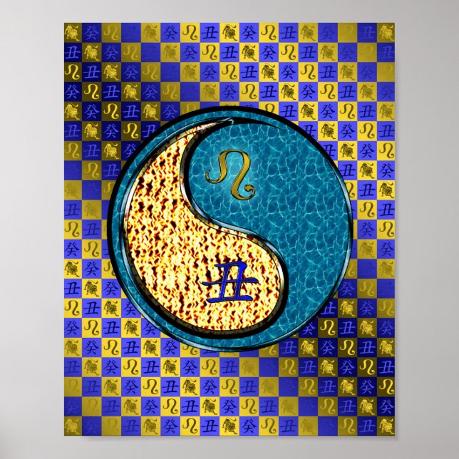 Leo & Vatten Ox Poster (Framsidan)