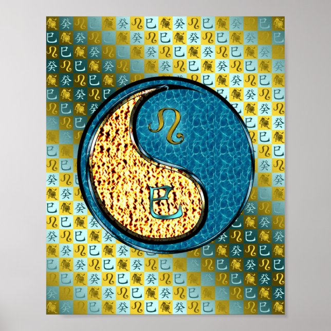 Leo & Vatten Snake Poster (Framsidan)