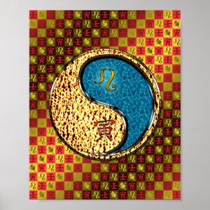 Leo & Vatten Tiger Poster