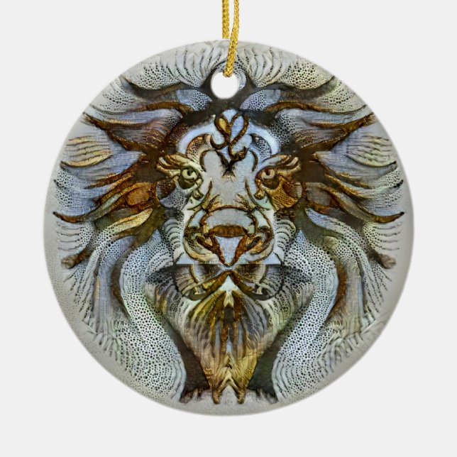 Leo Venice Julgransprydnad Keramik (Framsidan)