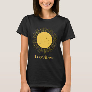 Leo Vibes Funny Astrology T Shirt